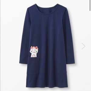NWT Hanna Andersson navy cat pocket dress